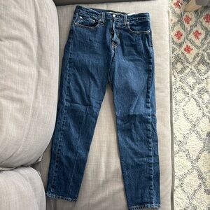 Levi’s dark wedgie jeans